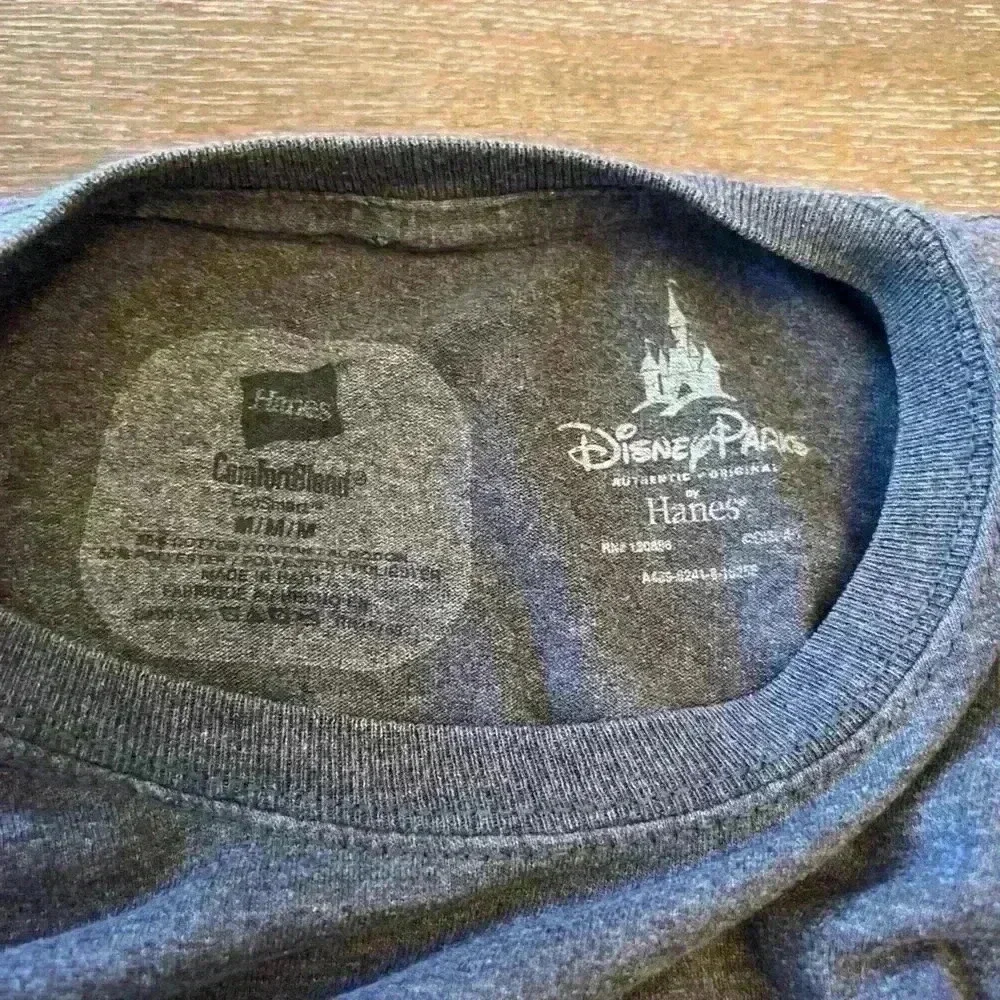 Disney Parks Mickey Mouse T-Shirt Men’s Size Medium Gray Distressed Graphic Logo